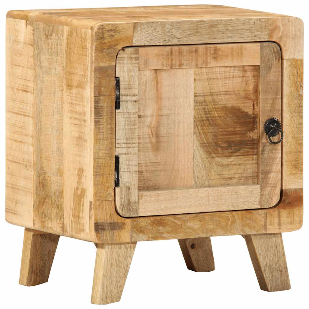 Comodini 2pz 40x32x46 cm in Legno Massello di Mango Grezzo - homemem39