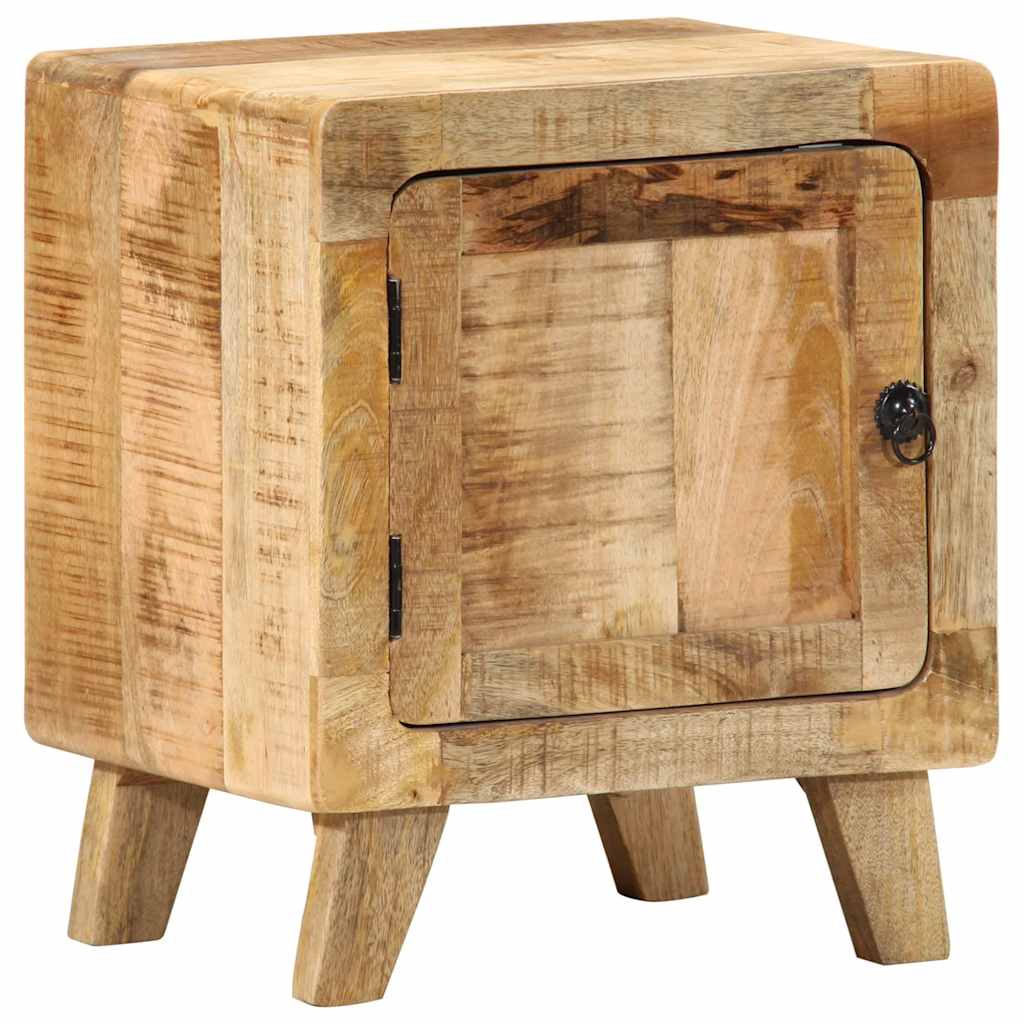 Comodini 2pz 40x32x46 cm in Legno Massello di Mango Grezzo - homemem39