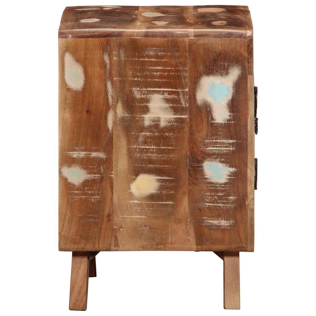 Comodini 2pz 40x32x46 cm in Legno Massello di Recupero - homemem39