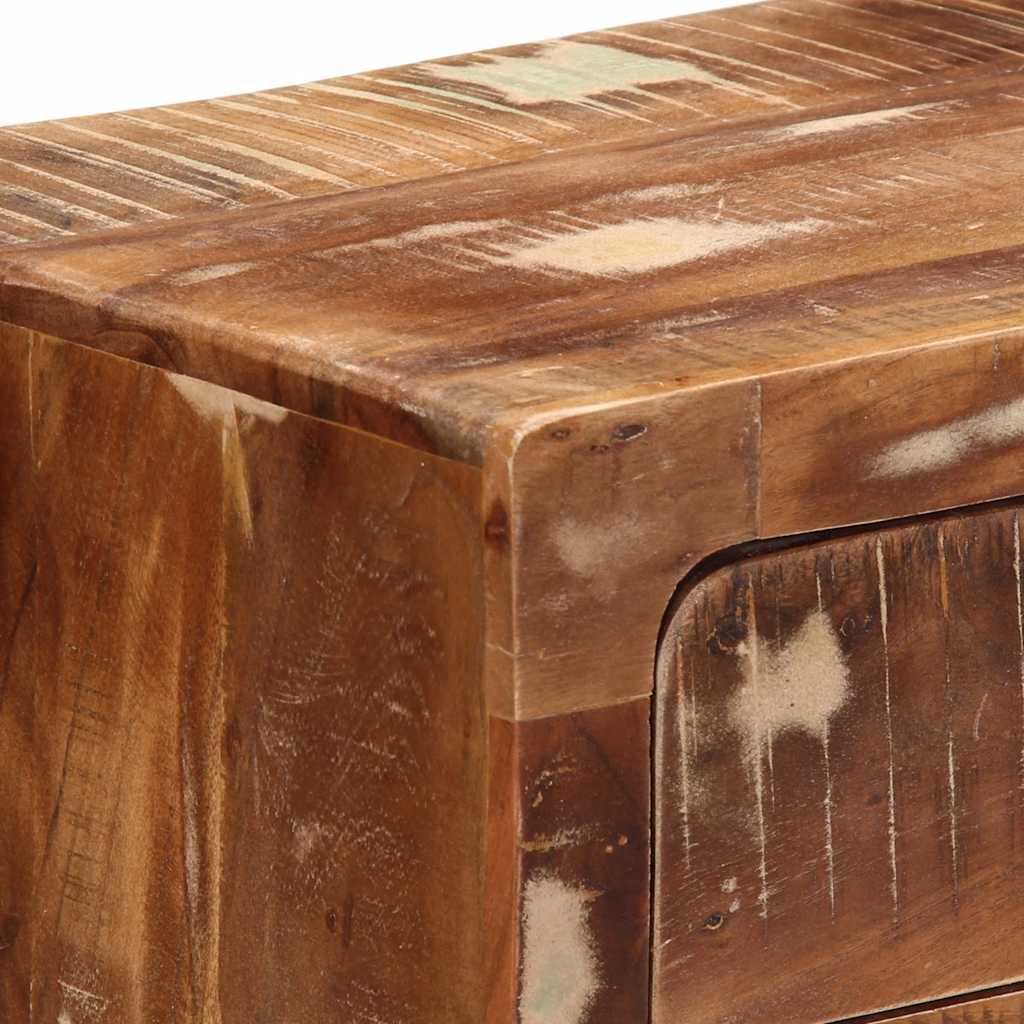 Comodino 40x32x46 cm in Legno Massello di Recupero - homemem39