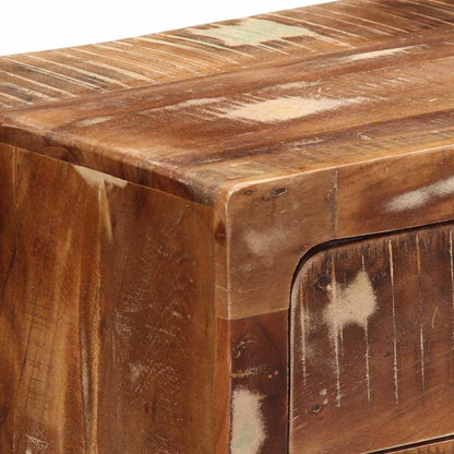Comodino 40x32x46 cm in Legno Massello di Recupero - homemem39