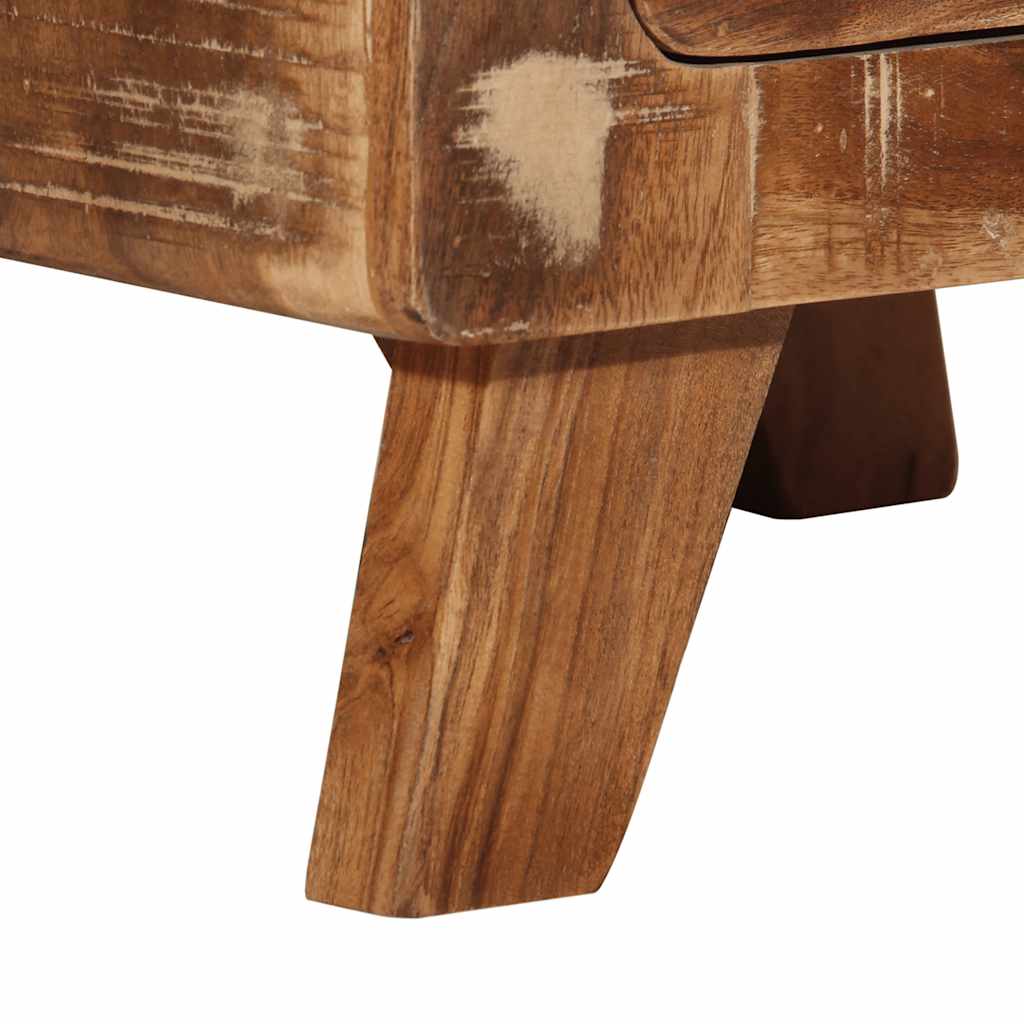 Comodino 37x32x50 cm in Legno Massello di Recupero - homemem39