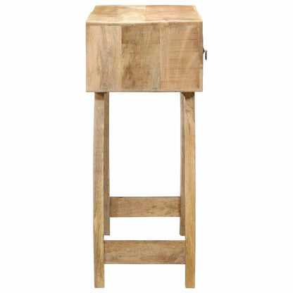 Tavolo Consolle 90x32x75 cm in Legno Massello di Mango Grezzo | homemem39