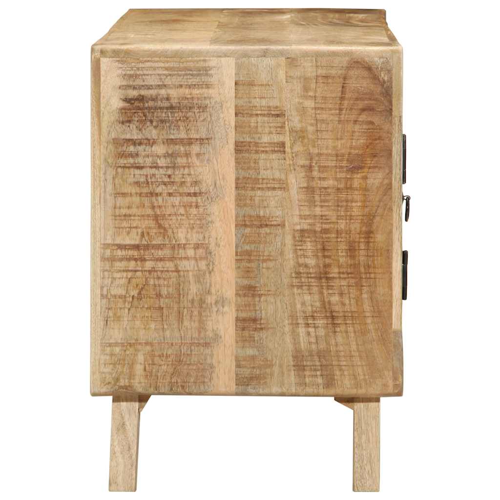 Mobile Porta TV 105x46x32 cm in Massello di Mango Grezzo - homemem39