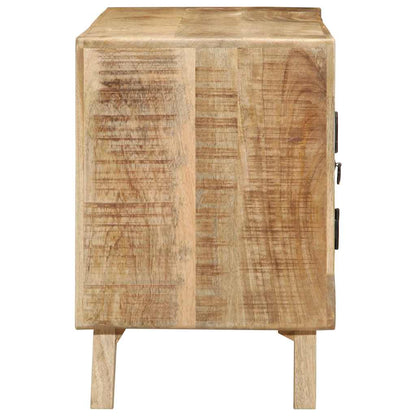 Mobile Porta TV 105x46x32 cm in Massello di Mango Grezzo - homemem39