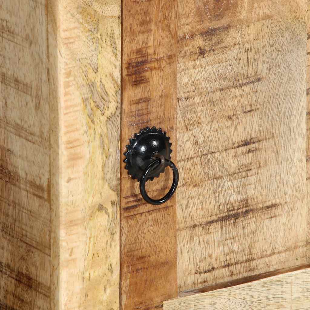 Mobile Porta TV 105x46x32 cm in Massello di Mango Grezzo - homemem39