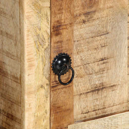 Mobile Porta TV 105x46x32 cm in Massello di Mango Grezzo - homemem39