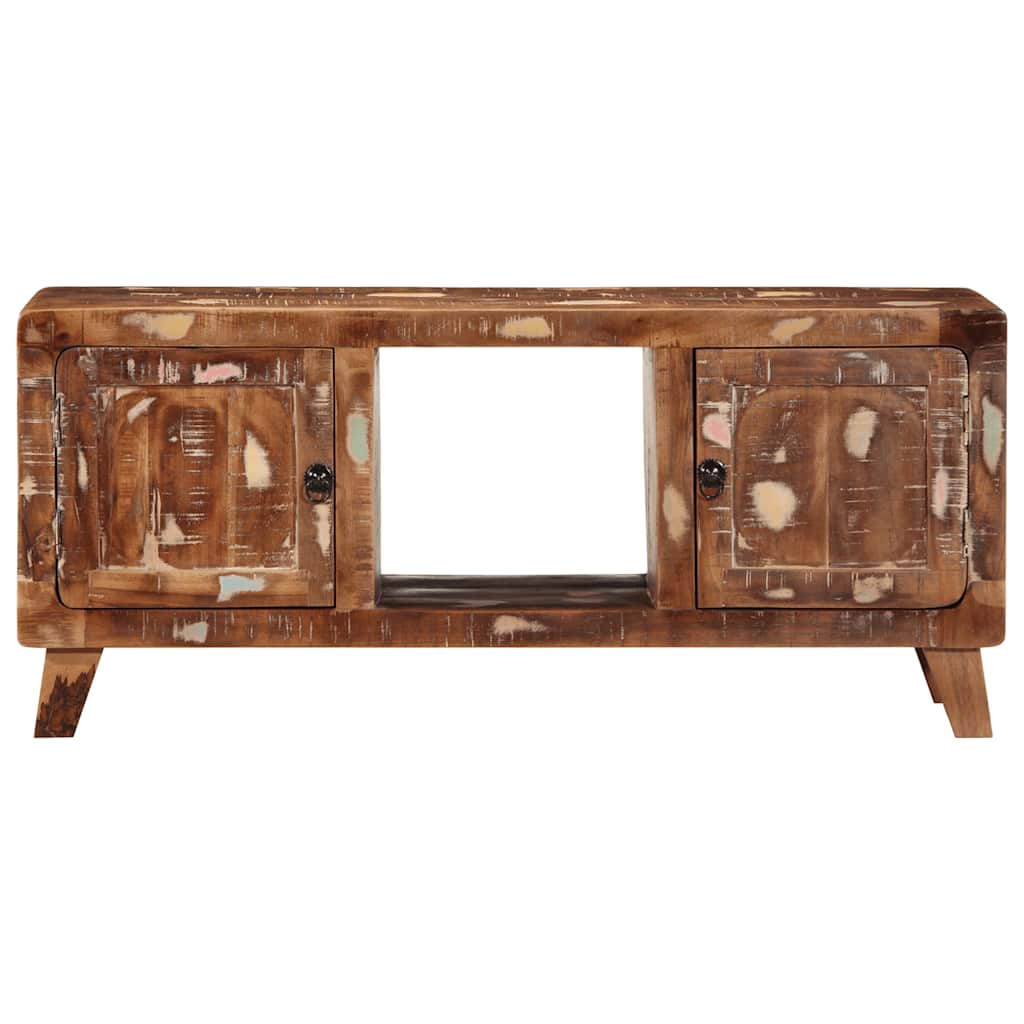 Mobile Porta TV 105x46x32 cm in Legno Massello di Recupero | homemem39