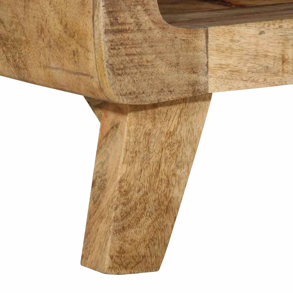 Mobile Porta TV 105x46x32 cm in Massello di Mango Grezzo - homemem39