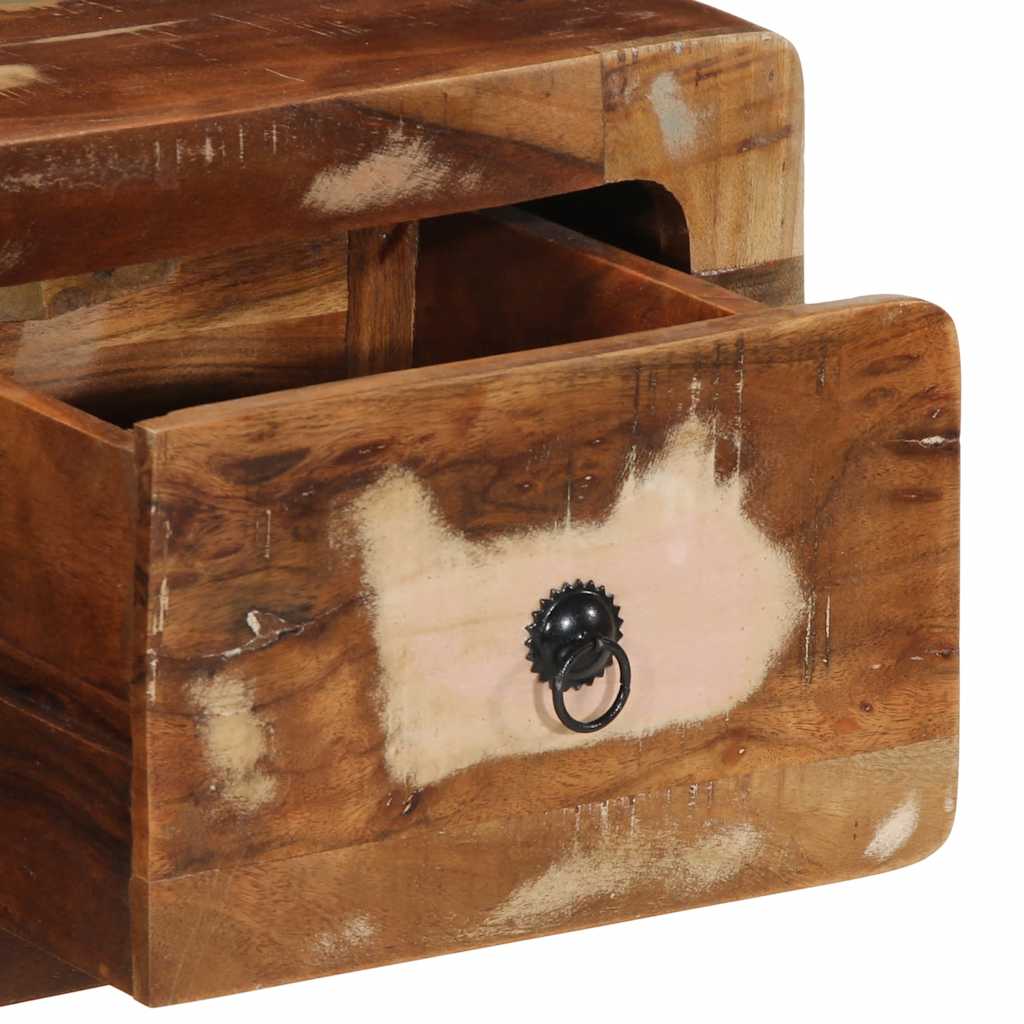 Mobile TV a Parete 100x32x25 cm in Legno Massello di Recupero | homemem39