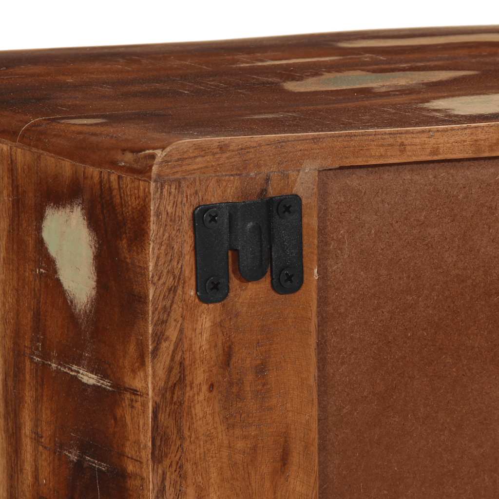 Mobile TV a Parete 100x32x25 cm in Legno Massello di Recupero - homemem39