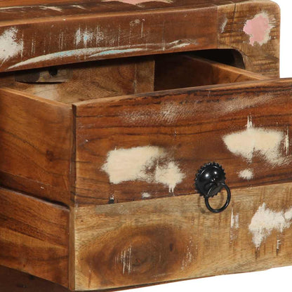 Mobile TV a Parete 100x32x25 cm in Legno Massello di Recupero - homemem39