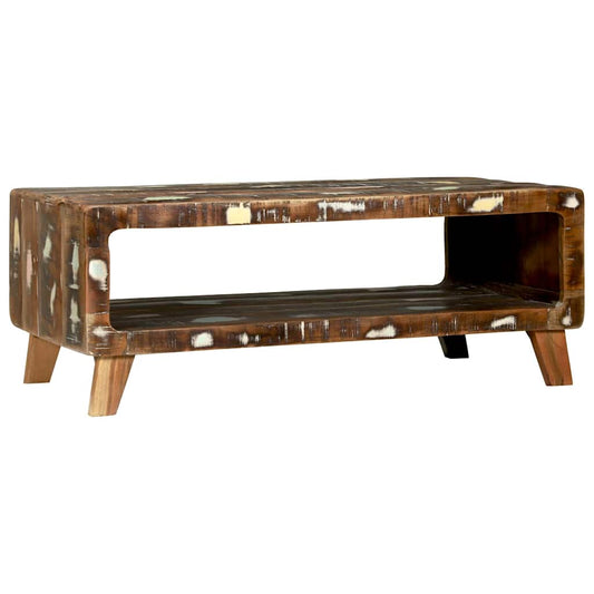 Tavolino da salotto 90 x 50 x 35 cm Legno Recuperato Massello | homemem39