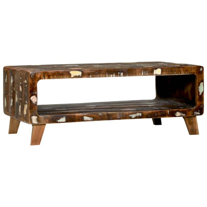Tavolino da salotto 90 x 50 x 35 cm Legno Recuperato Massello | homemem39