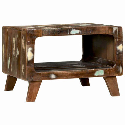 Tavolino da salotto 50 x 50 x 35 cm Legno Recuperato Massello | homemem39