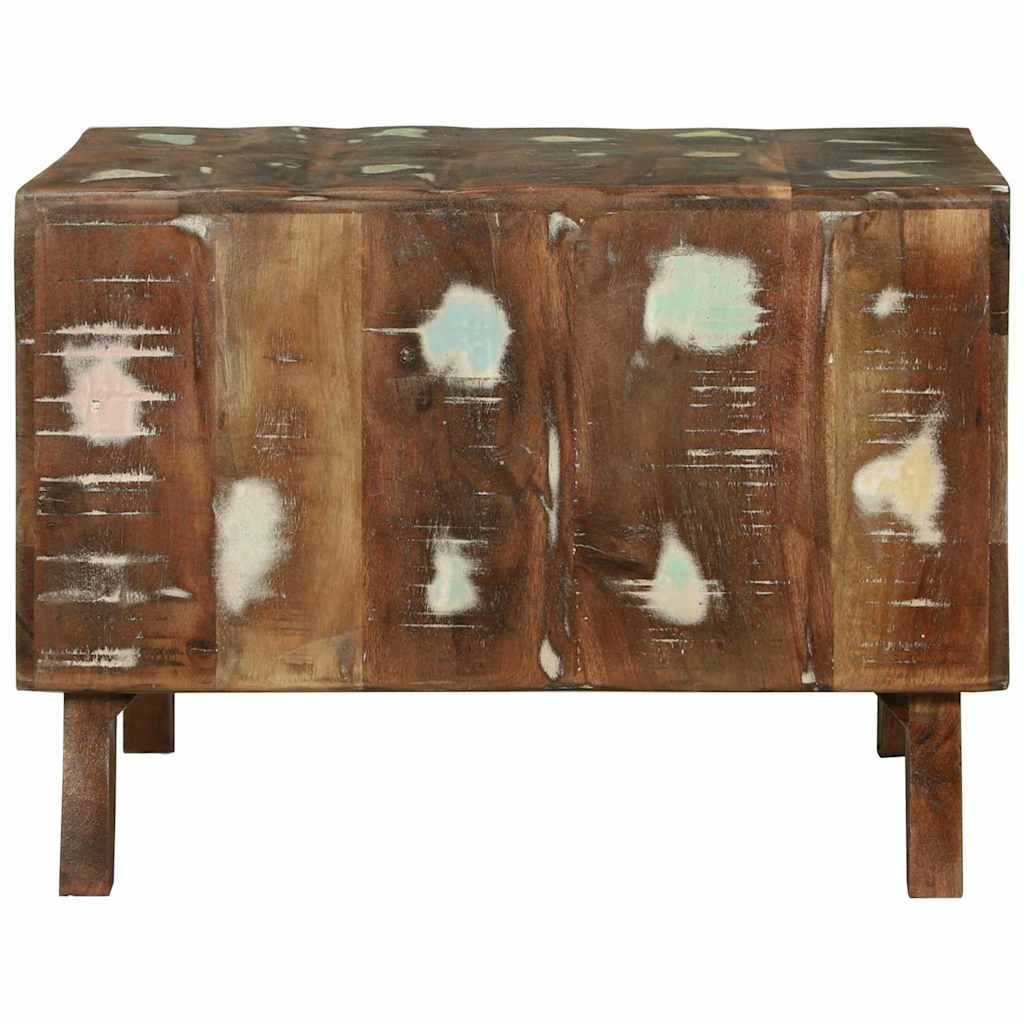 Tavolino da salotto 50 x 50 x 35 cm Legno Recuperato Massello | homemem39
