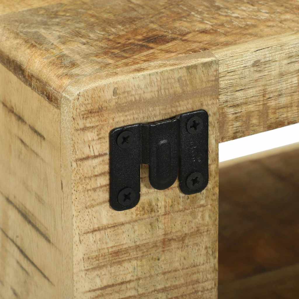 Mobile TV Marrone 80 x 30 x 25 cm Legno massello di mango