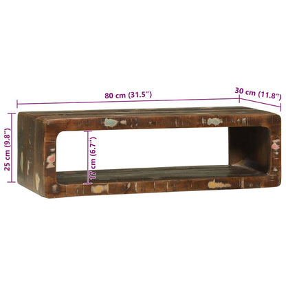 Mobile TV 80 x 30 x 25 cm Legno massello di recupero