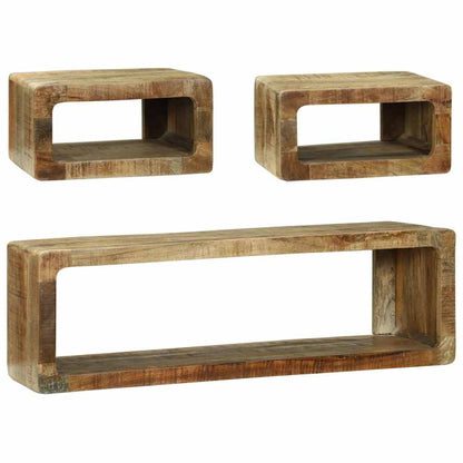 Set mobile TV 3 pcs Marrone Legno massello di mango