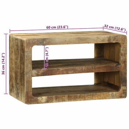 Mobile TV Marrone 60 x 32 x 36 cm Legno massello di mango