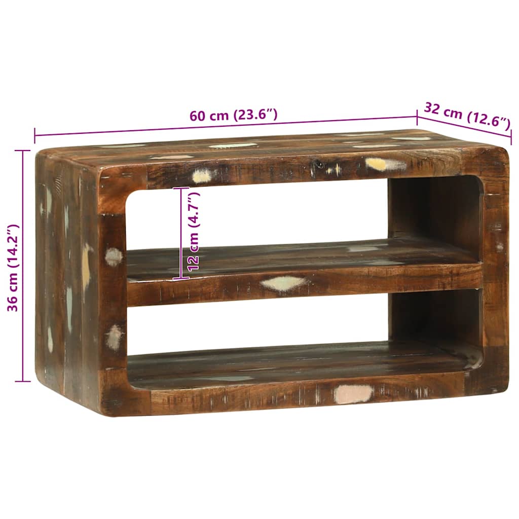 Mobile TV 60 x 32 x 36 cm Legno massello di recupero