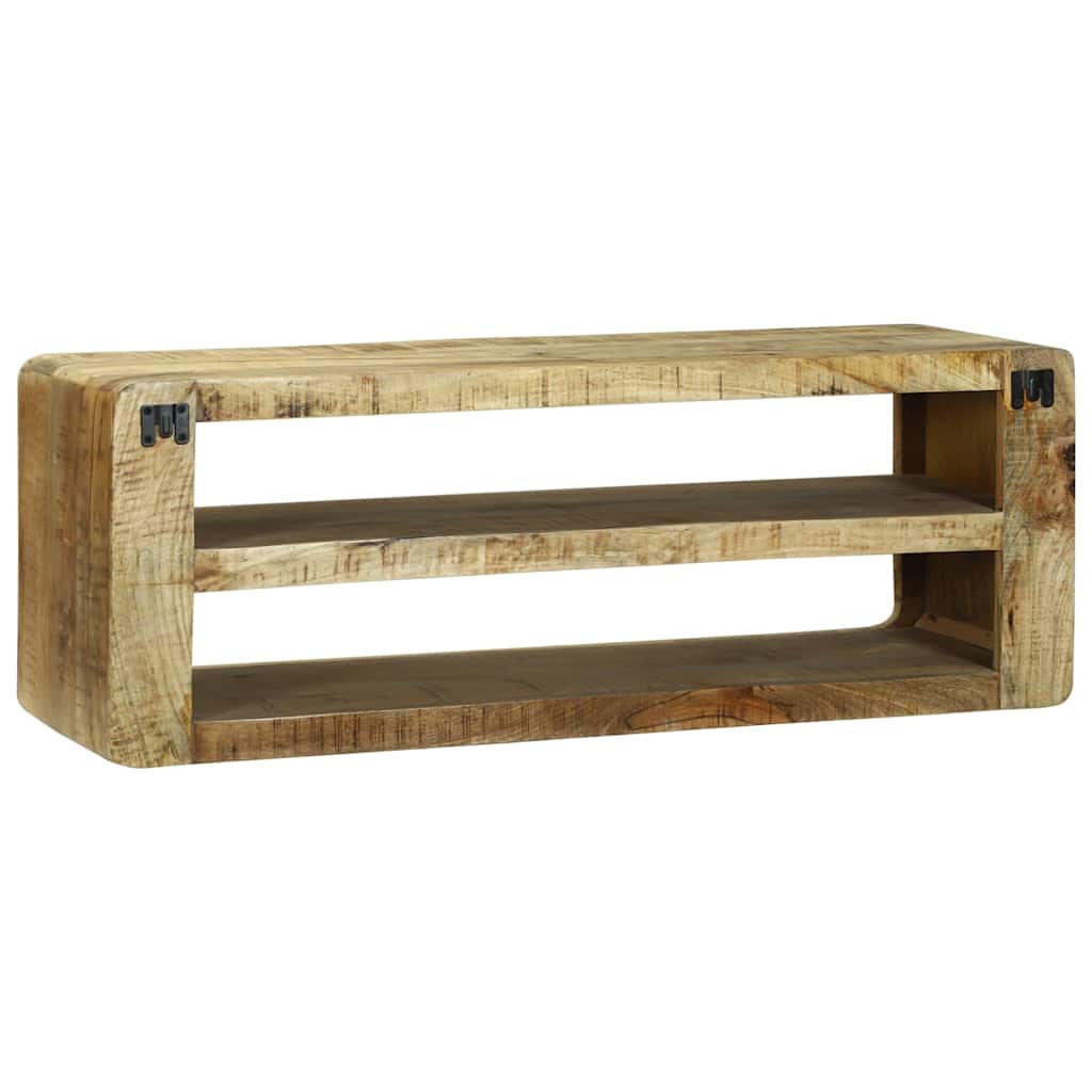 Mobile TV Marrone 100 x 32 x 36 cm Legno massello di mango