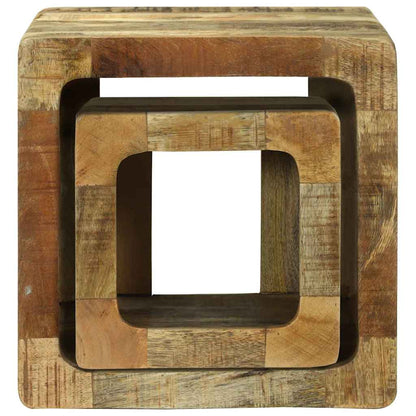 Unità TV 2 pcs Marrone 36 x 30 x 36 cm Legno di mango massello