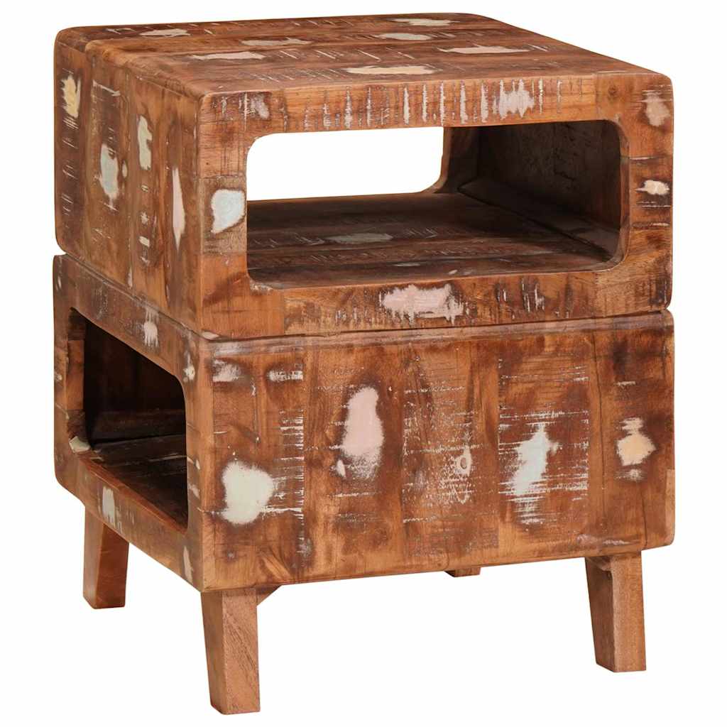 Tavolino Marrone 40 x 40 x 49 cm Legno Recuperato Massello