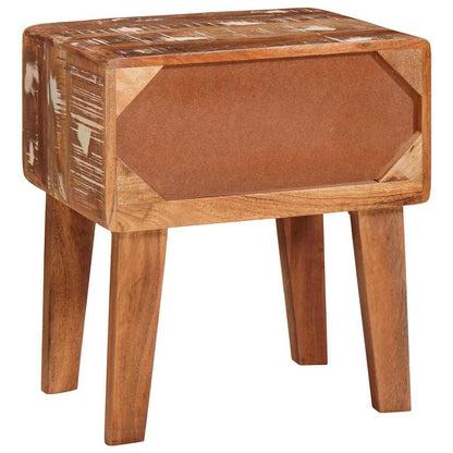 Tavolino Marrone 40 x 32 x 46 cm Legno Recuperato Massello