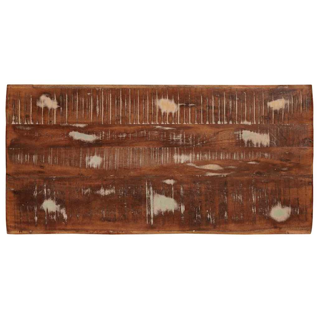 Tavolo Nesting 3 pcs Marrone Legno Recuperato Massello