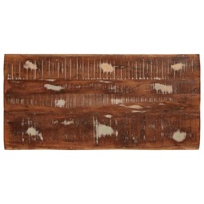 Tavolo Nesting 3 pcs Marrone Legno Recuperato Massello