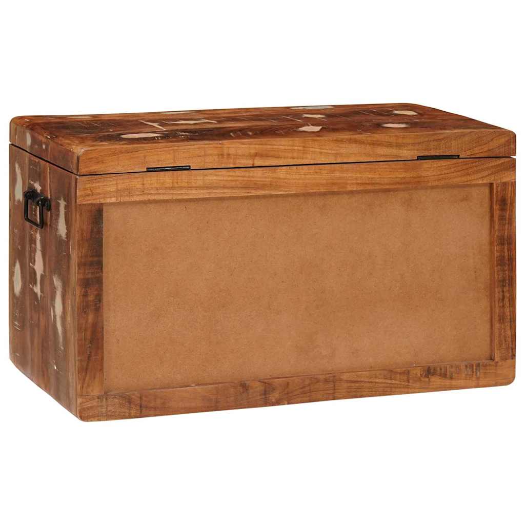 Scatola di Stoccaggio con porta Marrone Legno di mango massello