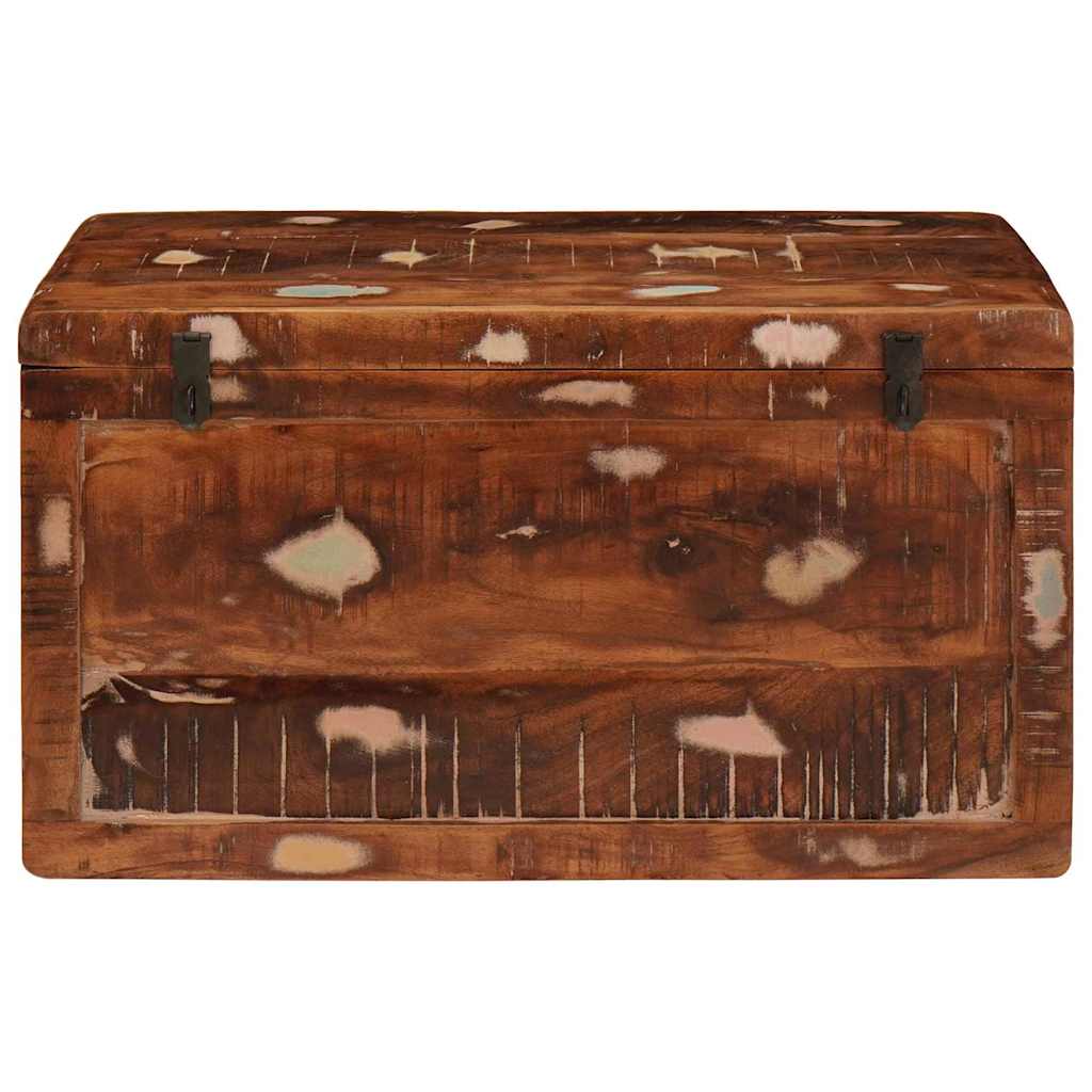 Scatola di Stoccaggio con porta Marrone Legno di mango massello