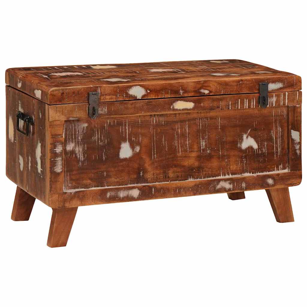 Scatola di Stoccaggio 70 x 35 x 40 cm legno massello di riciclo