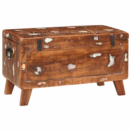 Scatola di Stoccaggio 70 x 35 x 40 cm legno massello di riciclo