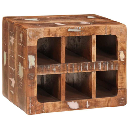 Portabottiglie Marrone Legno Recuperato Massello