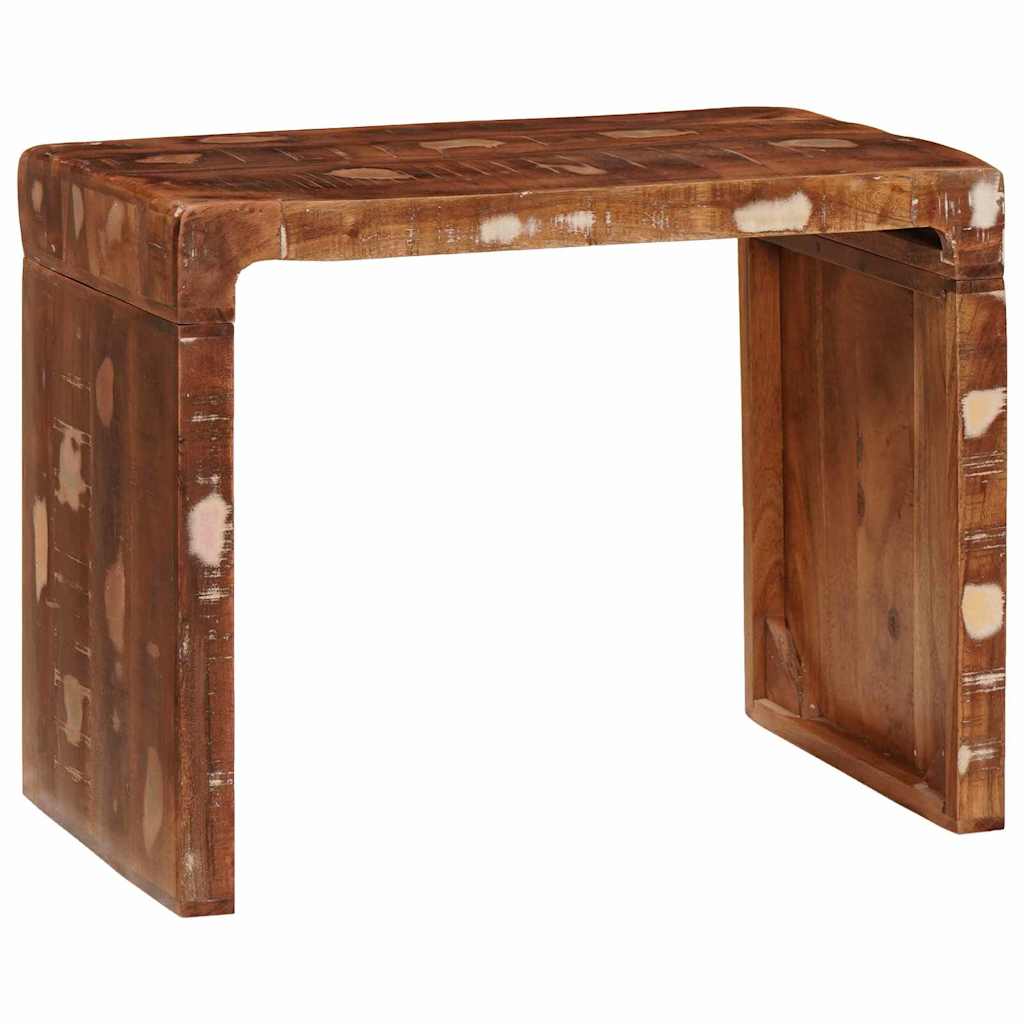 Tavolino Marrone 60 x 35 x 46 cm Legno Recuperato Massello