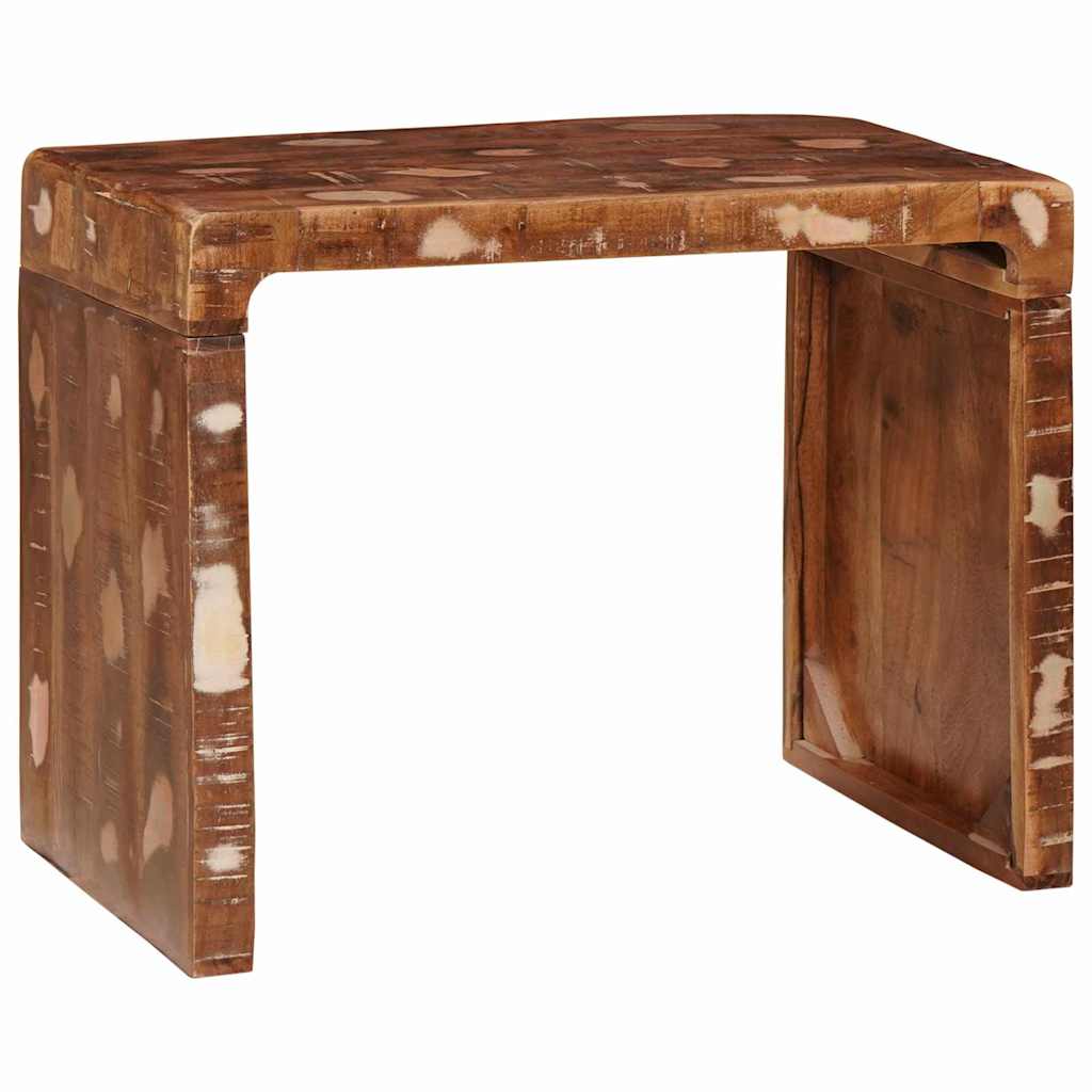 Tavolino Marrone 60 x 35 x 46 cm Legno Recuperato Massello