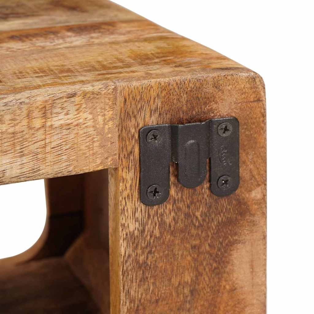 Comodino 2 pcs Marrone 45 x 30 x 24 cm Legno di mango massello