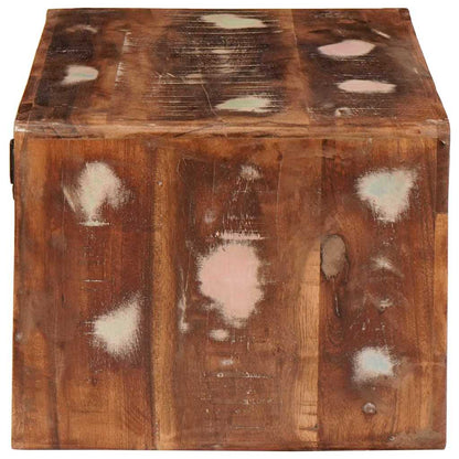 Comodino 2 pcs Marrone Legno Recuperato Massello