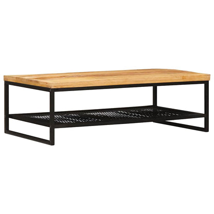 Tavolino da salotto Marrone e Nero Legno di mango massello | homemem39