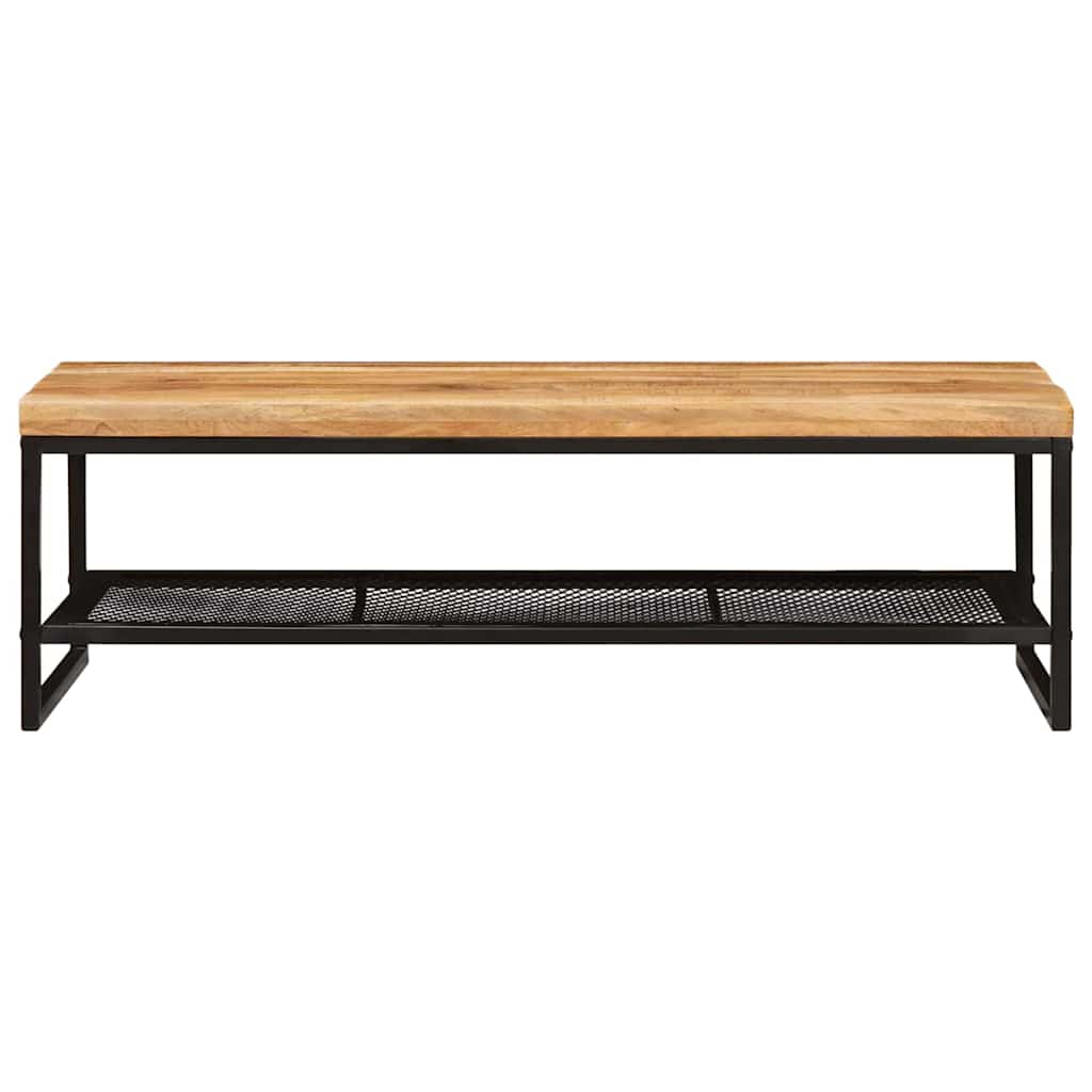 Tavolino da salotto Marrone e Nero Legno di mango massello | homemem39