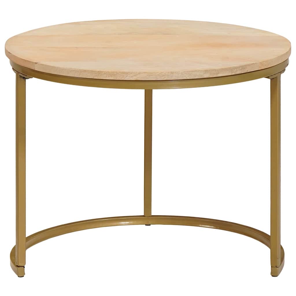 Tavoli da Caffè Nido 2 pcs Legno massello di mango e acciaio | homemem39