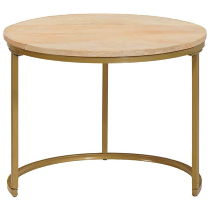 Tavoli da Caffè Nido 2 pcs Legno massello di mango e acciaio | homemem39