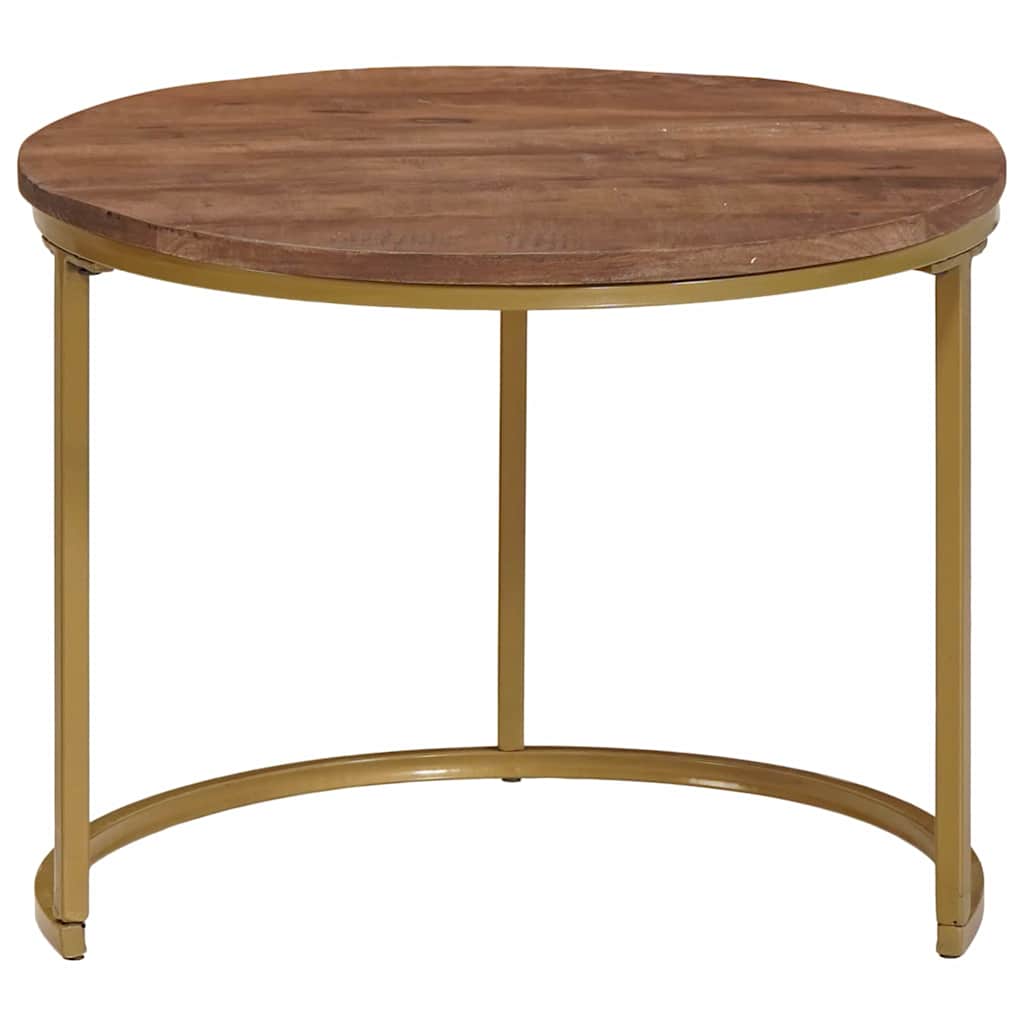 Tavoli da Caffè Nido 2 pcs Legno massello di mango e acciaio