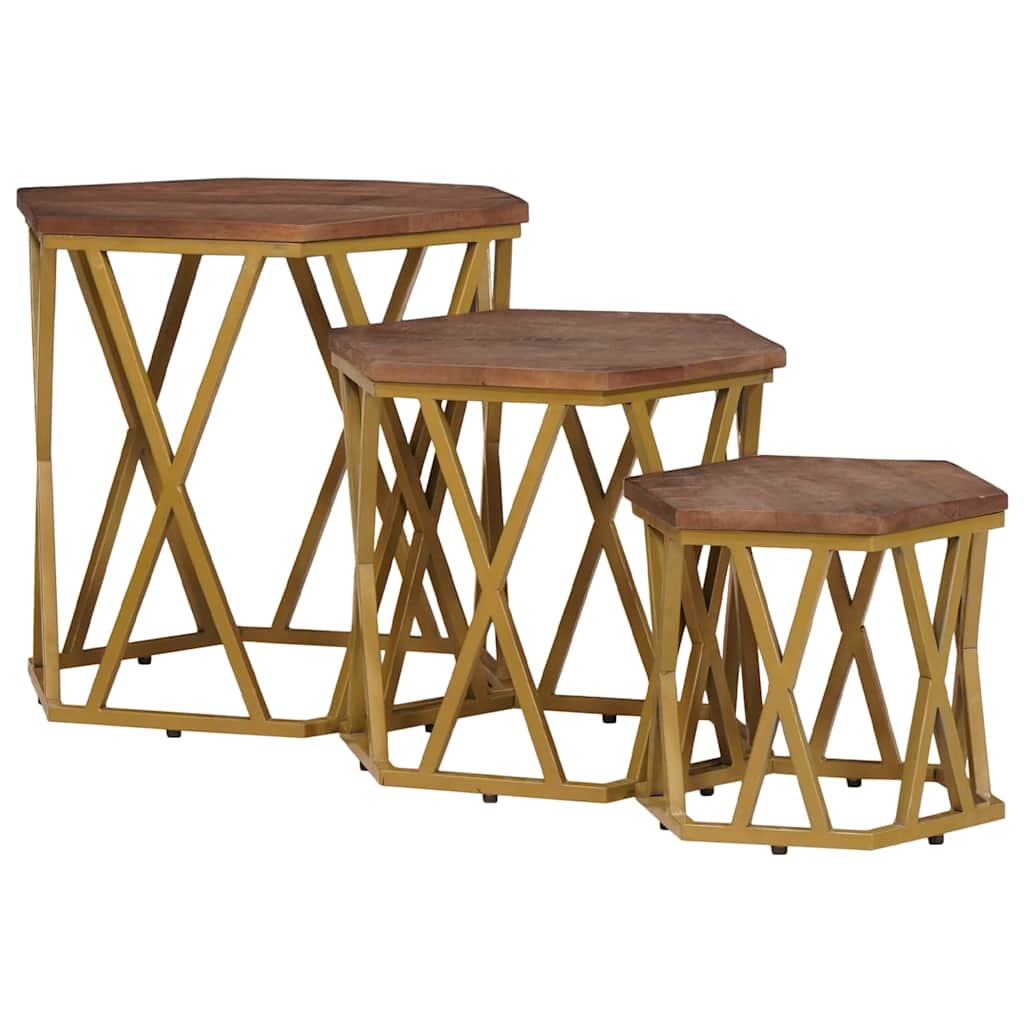 Tavolini da salotto Marrone 55 x 55 x 50 cm | homemem39