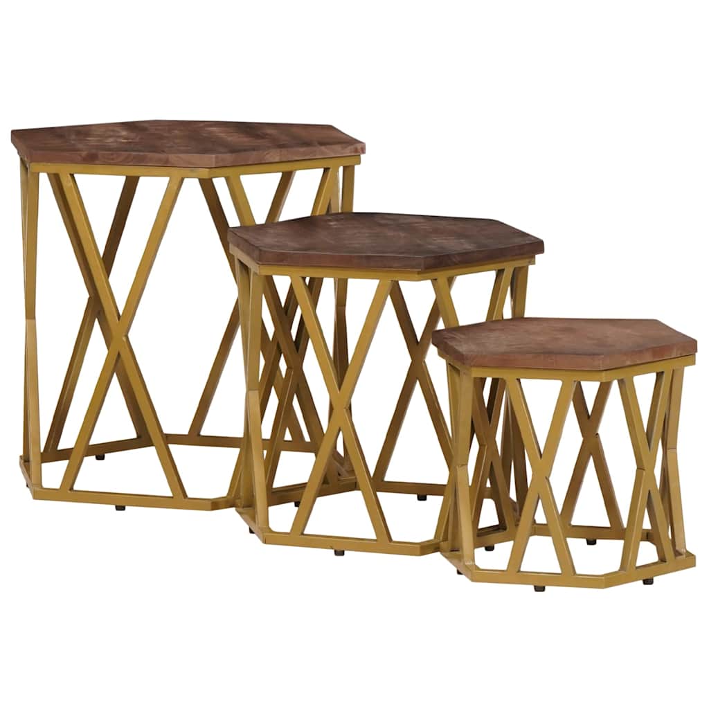 Tavolini da salotto Marrone 55 x 55 x 50 cm | homemem39