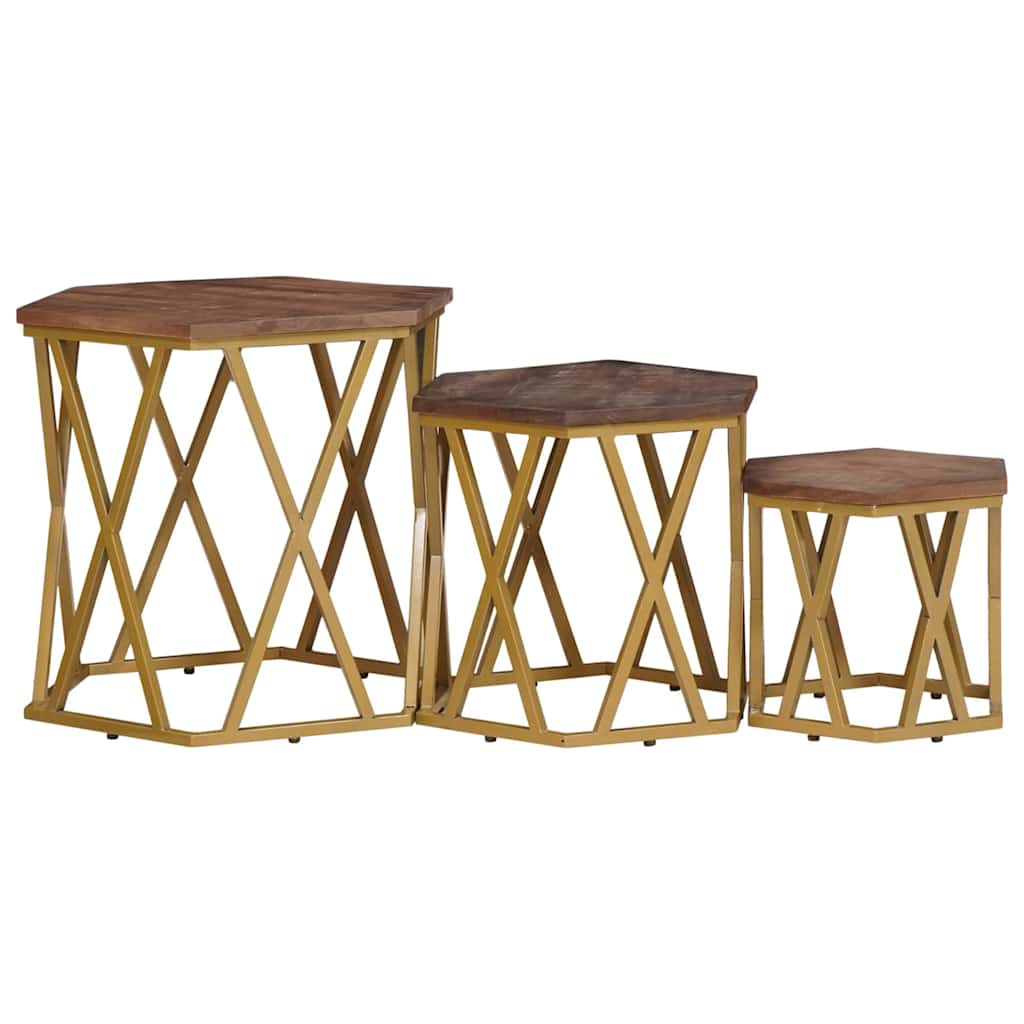 Tavolini da salotto Marrone 55 x 55 x 50 cm | homemem39