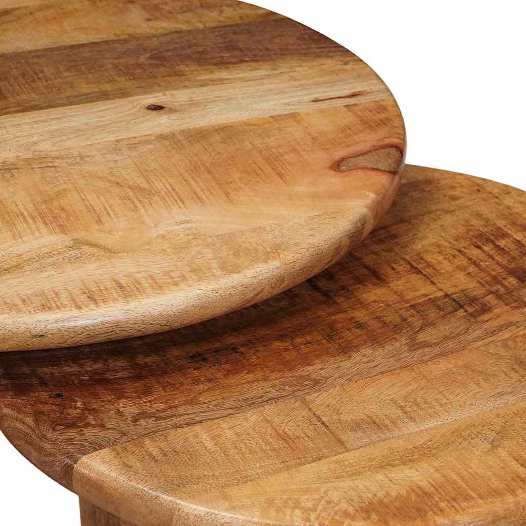 Tavoli da Caffè Nido 2 pcs Marrone Legno di mango massello | homemem39