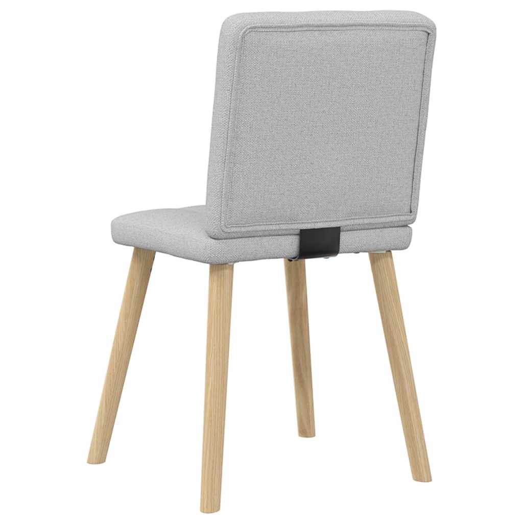 Sedie da Pranzo 2 pz Grigio Nuvola in Tessuto